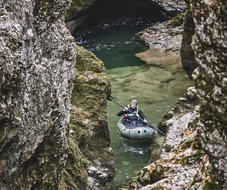 Packraft soutěskou