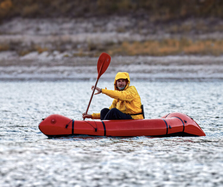 Packraft na moři